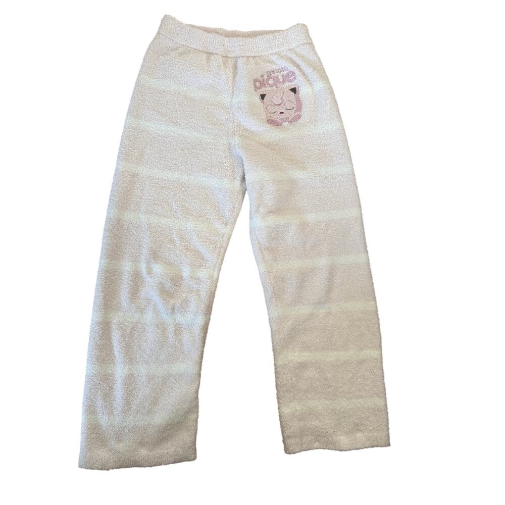 Gelato Pique x Pokémon Sleep Jigglypuff fuzzy pants pink and‎ white striped